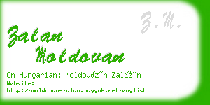 zalan moldovan business card